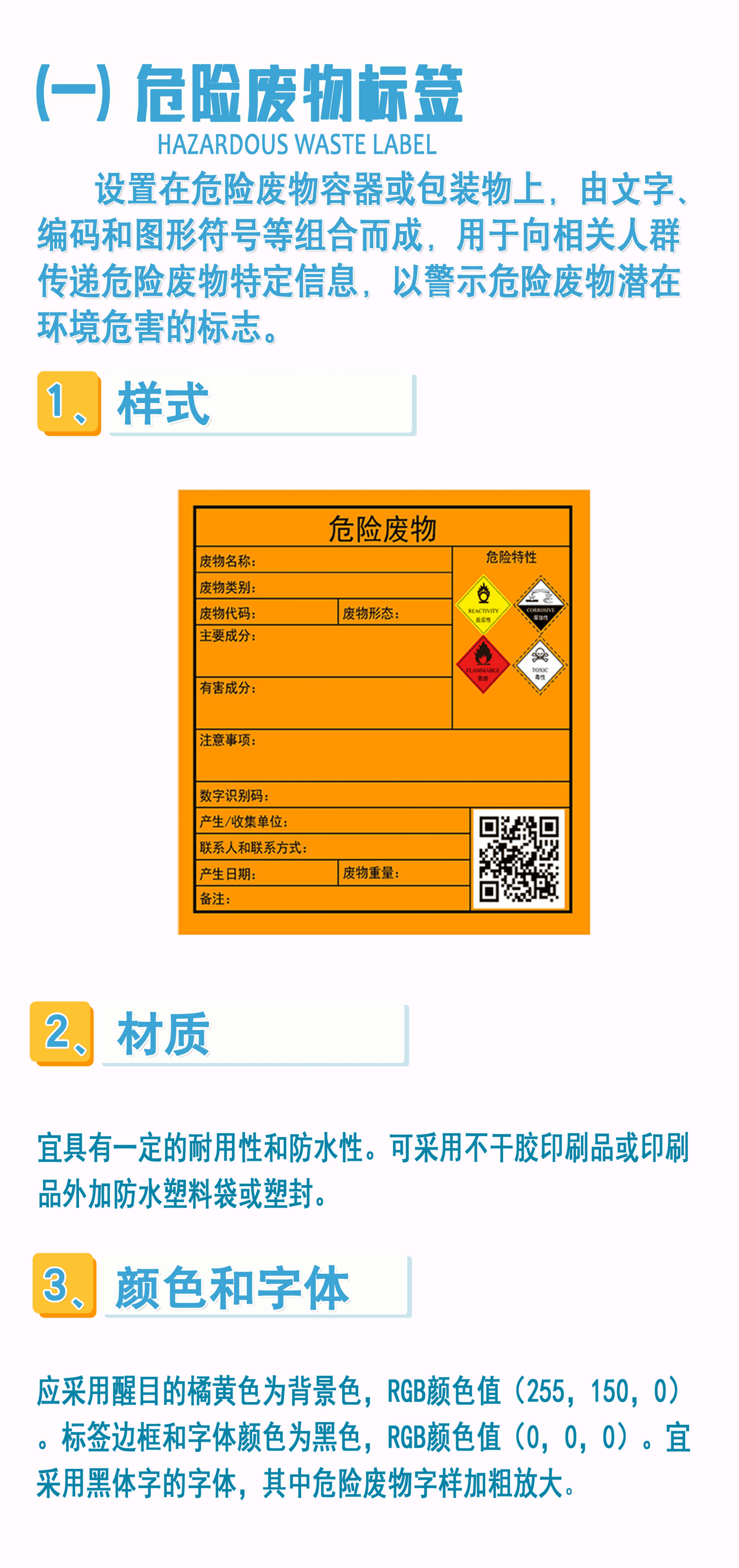 危险废物识别标志设置指南和常见问题解答