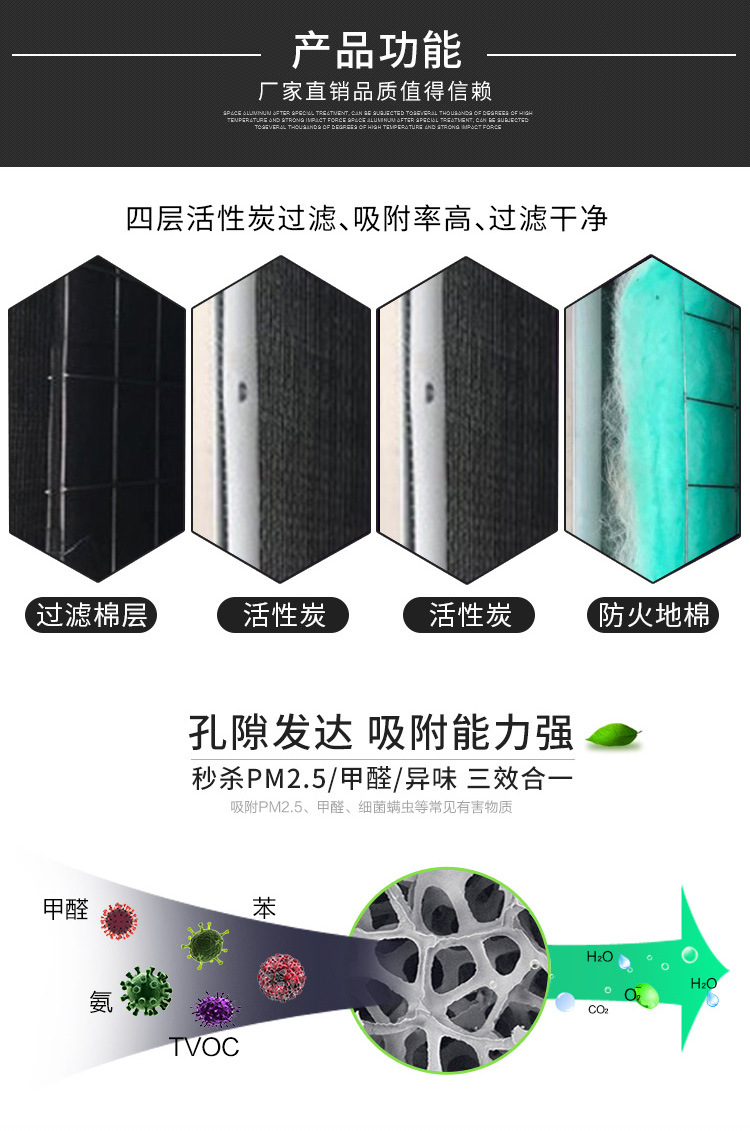 厂家现货活性炭吸附箱 漆雾净化箱废气处理设备除臭静电环保