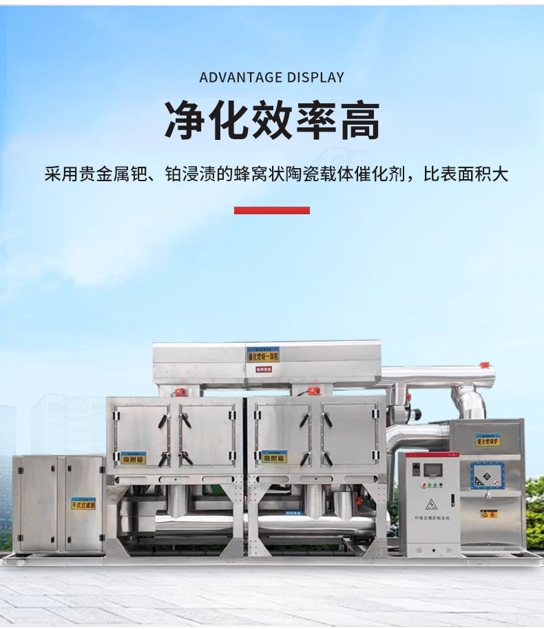 催化燃烧设备一体机厂家工业废气处理设备RCO活性炭吸附脱附装置