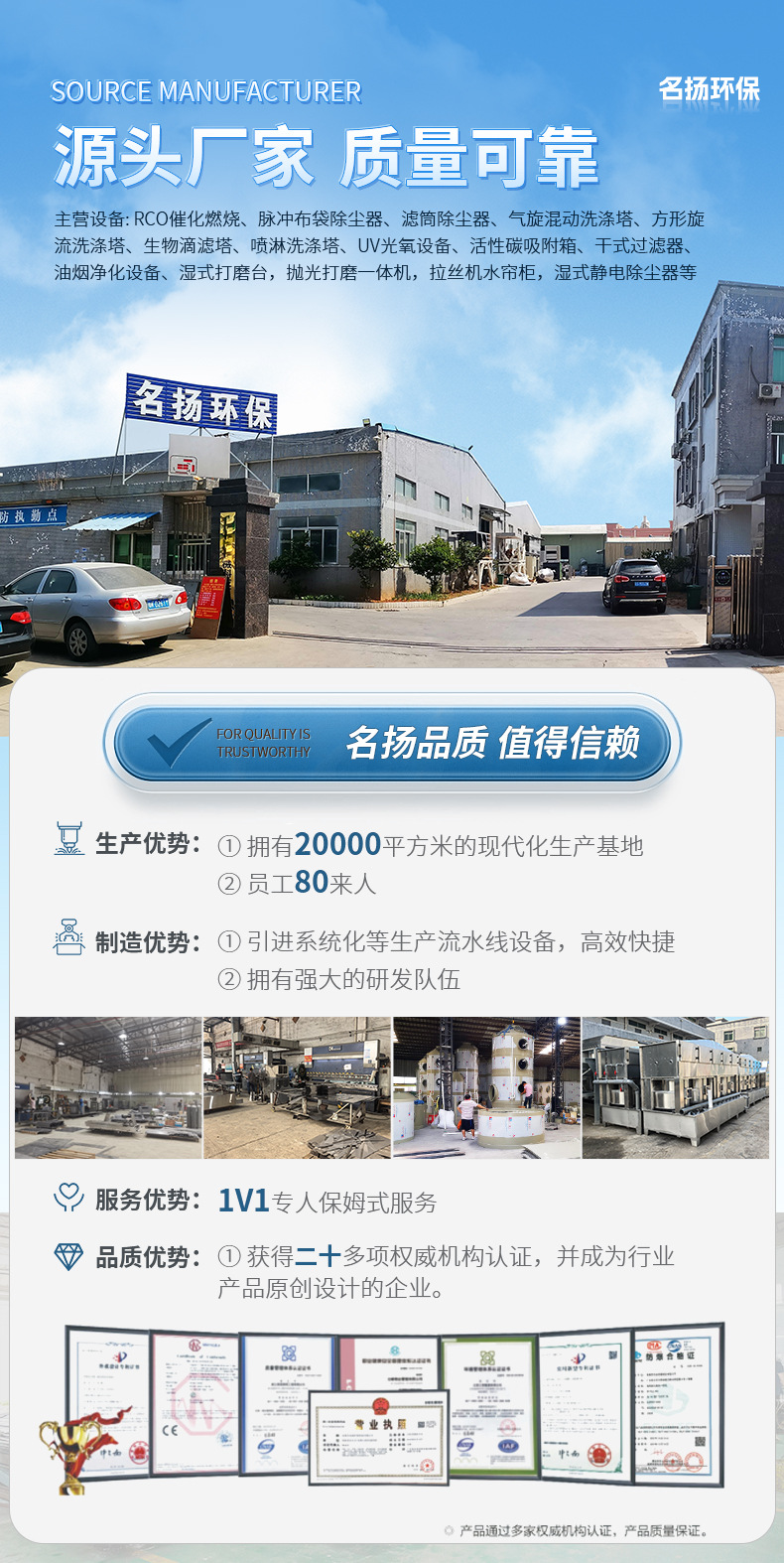 湿式静电除尘器工业除尘机废气处理成套设备不锈钢水循环集尘机