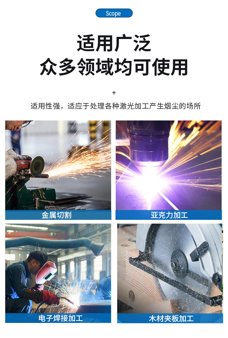 瑞力净脉冲式 移动式 激光切割烟雾净化器 焊接烟尘滤筒除尘设备