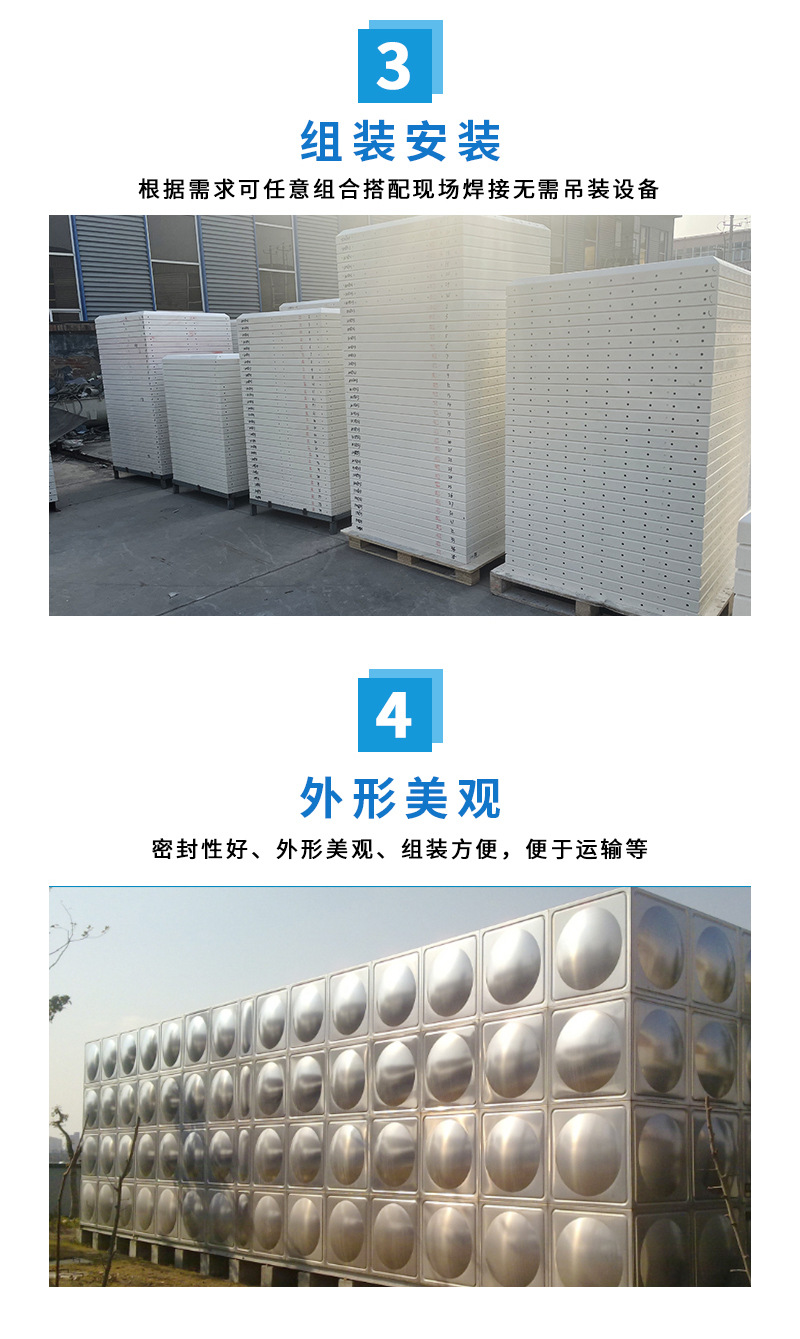 玻璃钢保温水箱消防储水箱 1-100立方人防水箱 大型灌溉