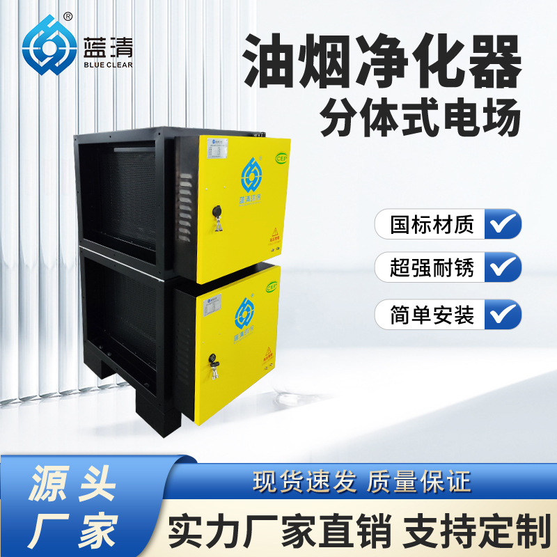 餐饮业环保吸油烟净化设备 不锈钢静电式