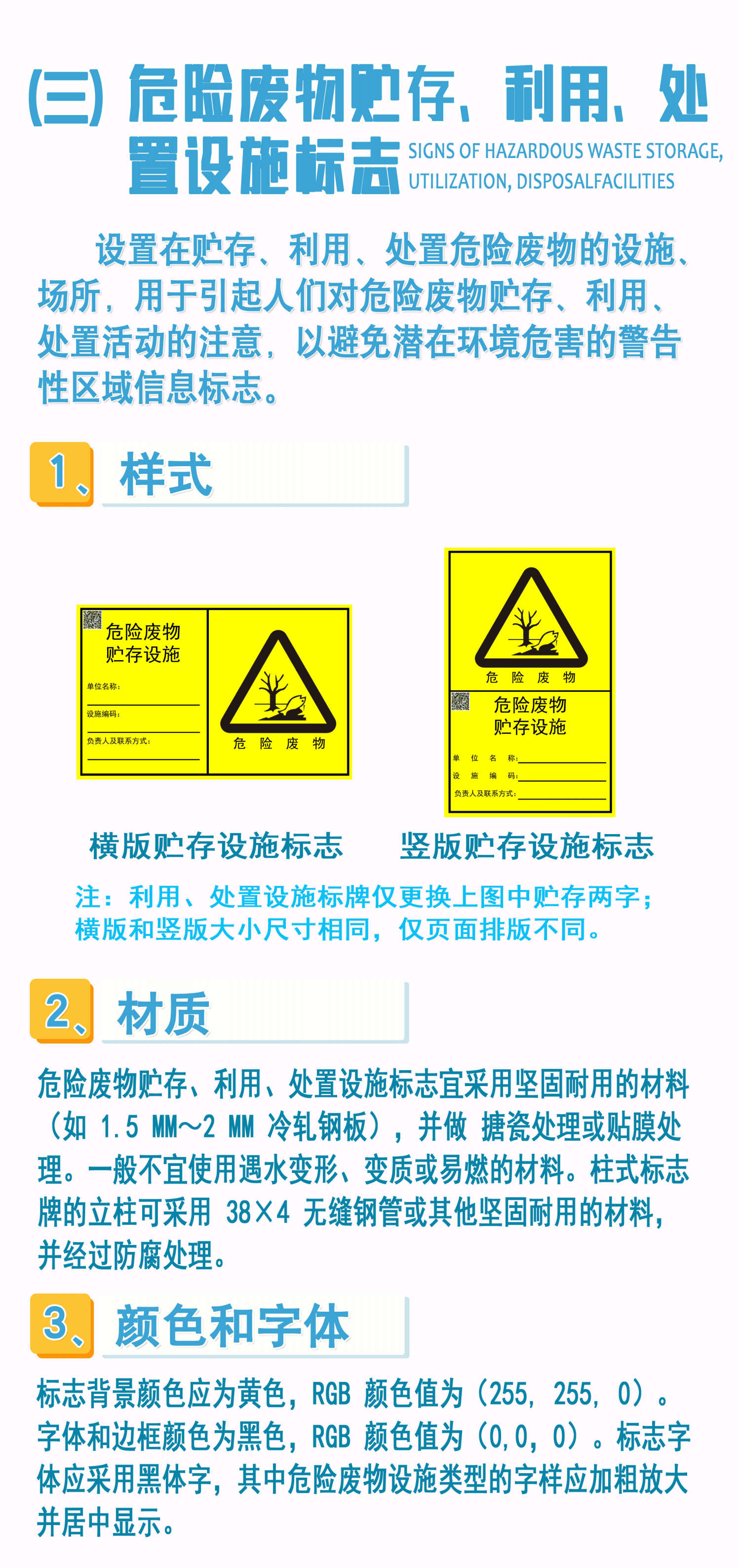 危险废物识别标志设置指南和常见问题解答